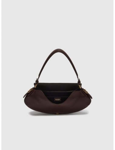 bolso BKAT Ganni marrón vista lateral