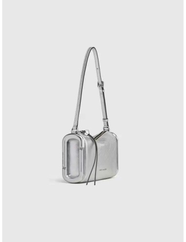 bolso SCENE Marc Jacobs plateado detalle de acabado