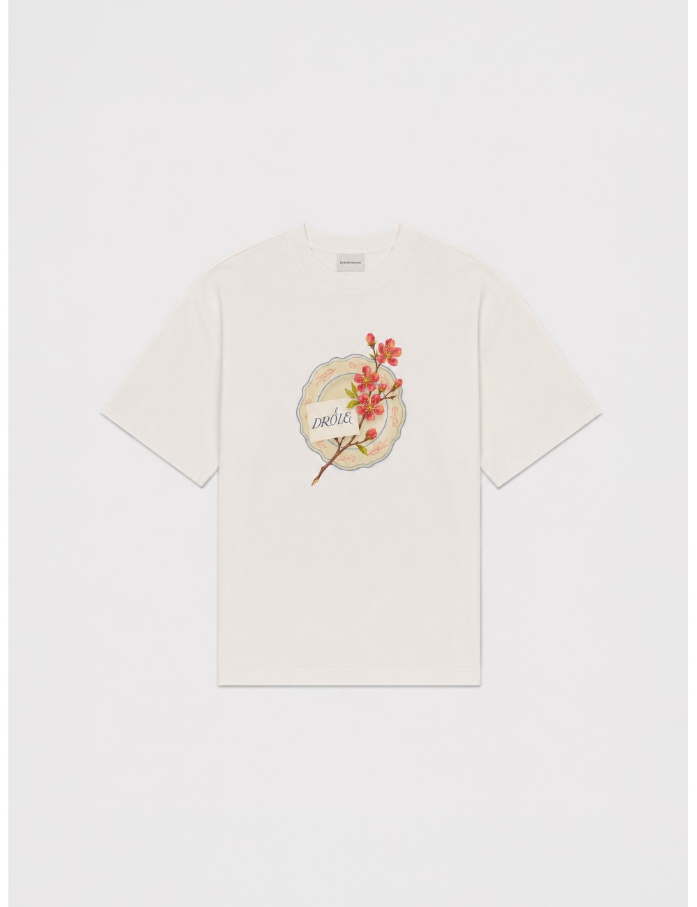 camiseta Porcelaine DRÔLE DE MONSIEUR blanco roto vista principal