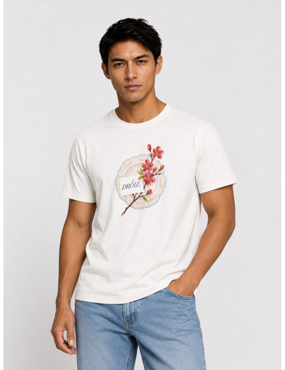 camiseta Porcelaine DRÔLE DE MONSIEUR blanco roto vista principal