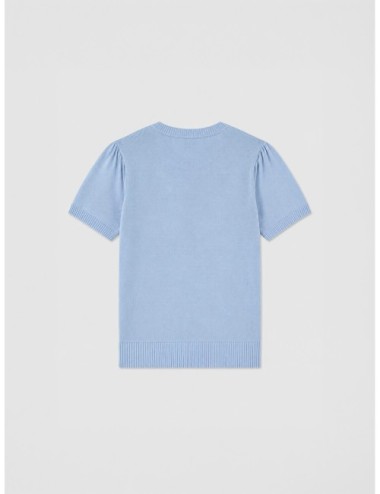 camiseta Argyle GANNI azul claro vista trasera