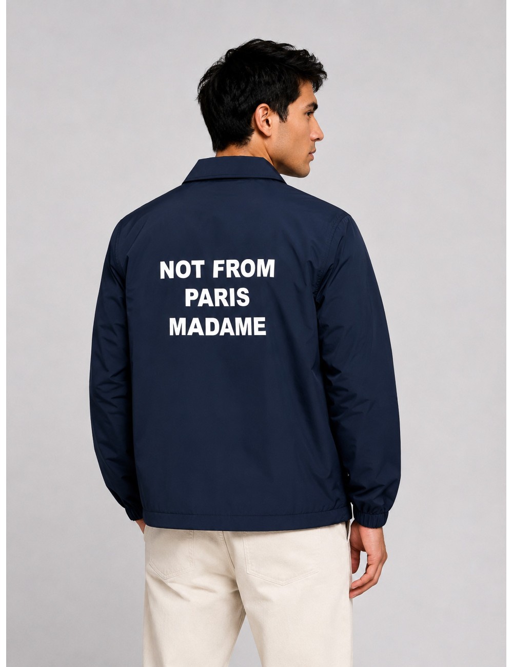 sobrecamisa La Veste Slogan DRÔLE DE MONSIEUR azul marino vista principal