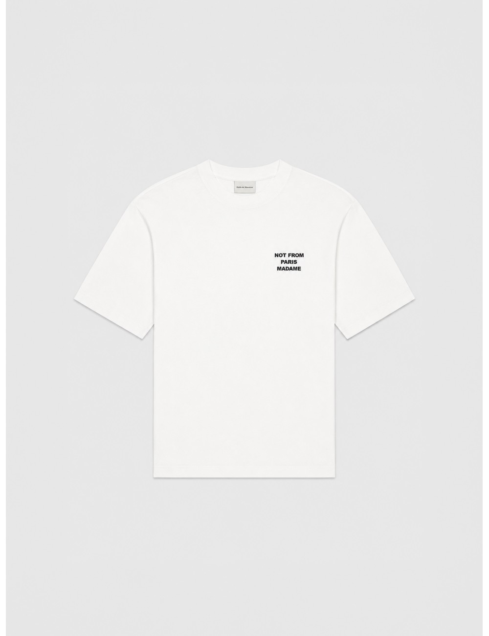 camiseta Le Tshirt Slogan DRÔLE DE MONSIEUR blanco vista principal