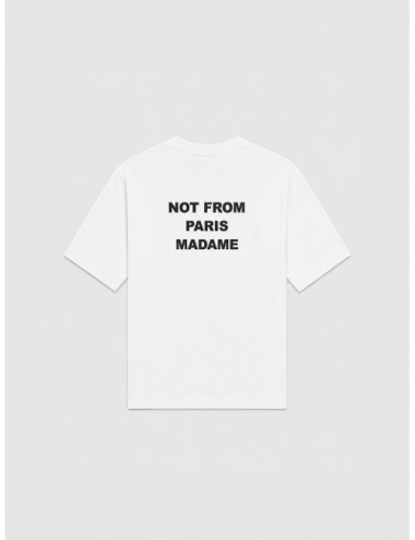 camiseta Le Tshirt Slogan DRÔLE DE MONSIEUR blanco vista trasera
