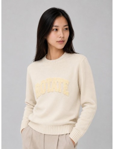 jersey CREWNECK ROTATE crudo segunda vista