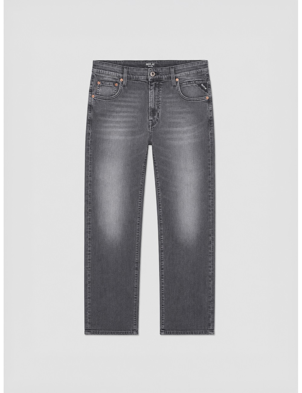 pantalón AIDEN REPLAY gris oscuro vista frontal