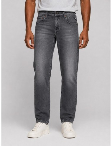 pantalón AIDEN REPLAY gris oscuro vista adicional