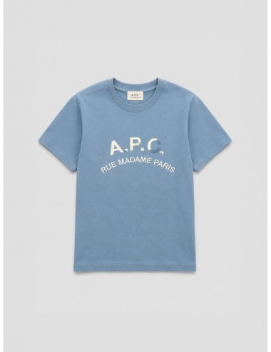 camiseta Vintage GOTS A.P.C. azul claro vista frontal