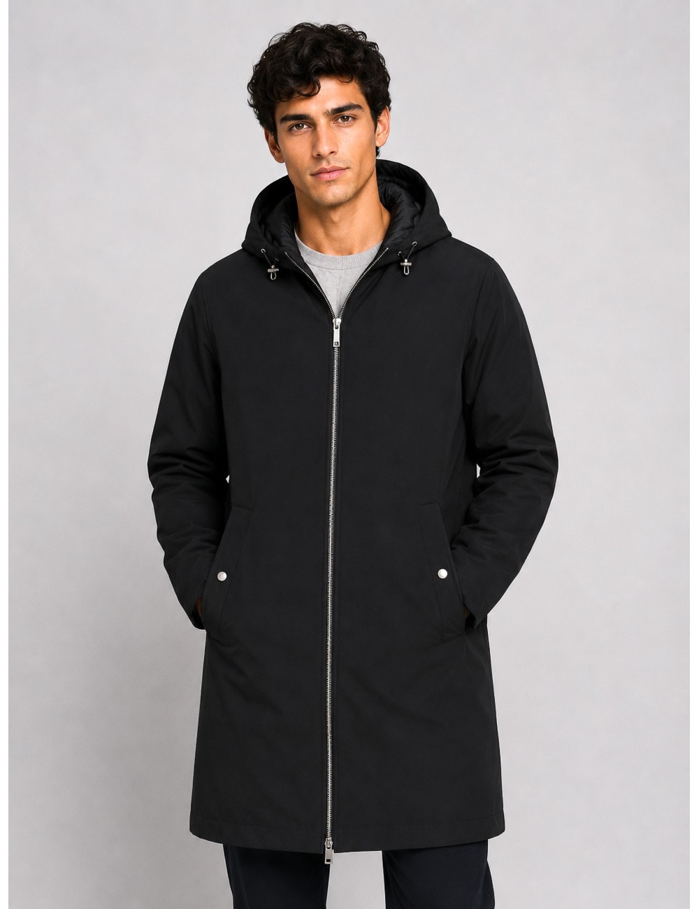 chaqueta 4Way Stretch Herno azul marino vista frontal