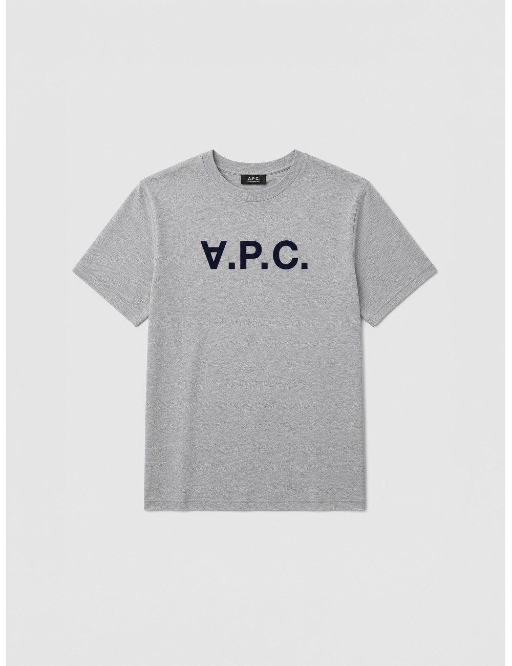 camiseta Grand VPC A.P.C. gris jaspeado vista frontal