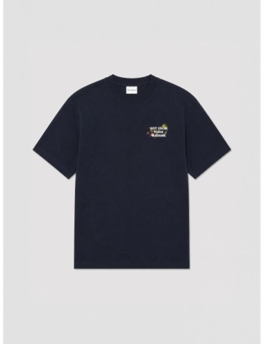 camiseta Vines Embroidered Drôle de Monsieur azul marino vista frontal