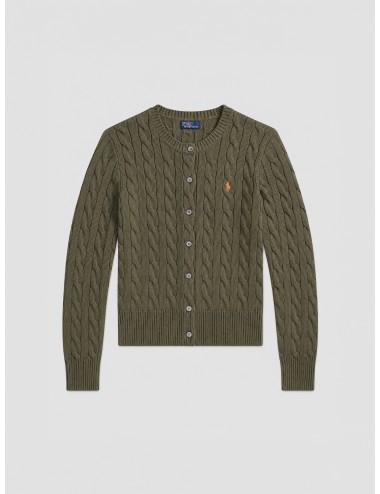 cárdigan Classics Polo Ralph Lauren verde oliva vista de detalle