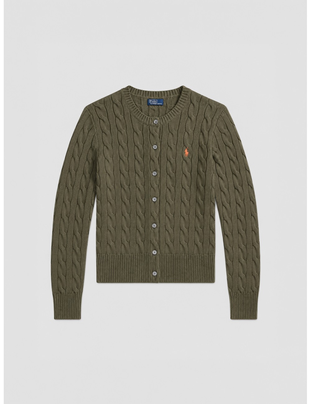 cárdigan Classics Polo Ralph Lauren verde oliva vista de detalle