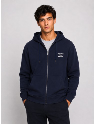 sudadera Slogan Drôle de Monsieur azul marino vista frontal