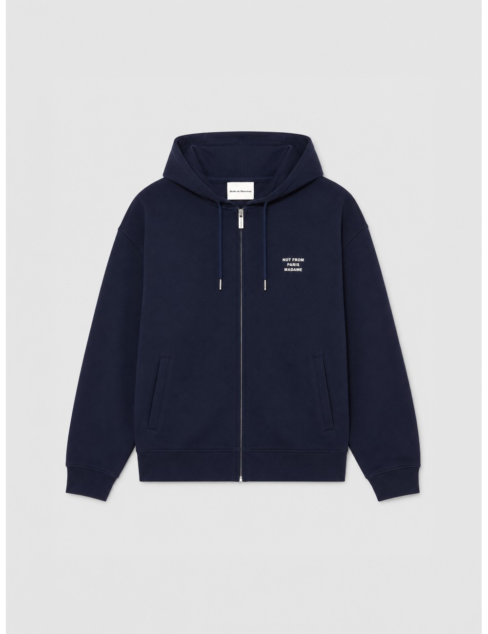 sudadera Slogan Drôle de Monsieur azul marino vista frontal