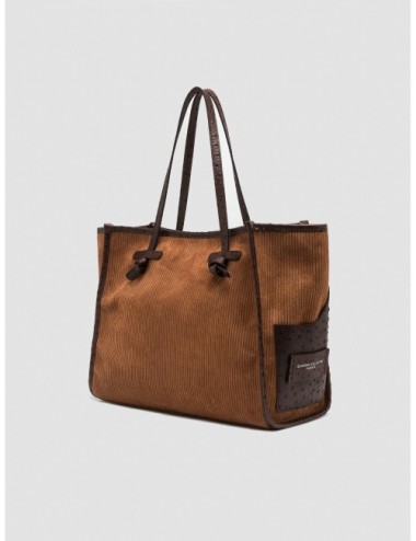 Bolso Marcella de Gianni Chiarini en coñac vista en tres cuartos