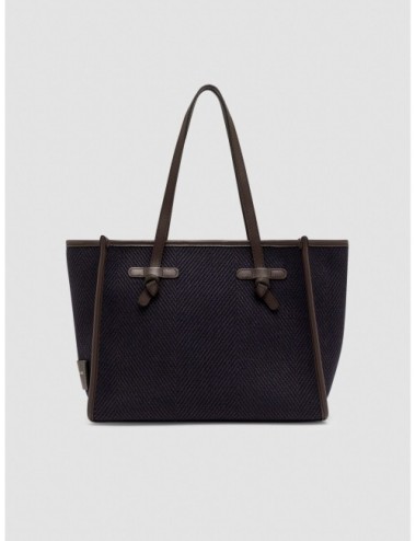 Bolso Marcella de Gianni Chiarini en azul marino vista frontal