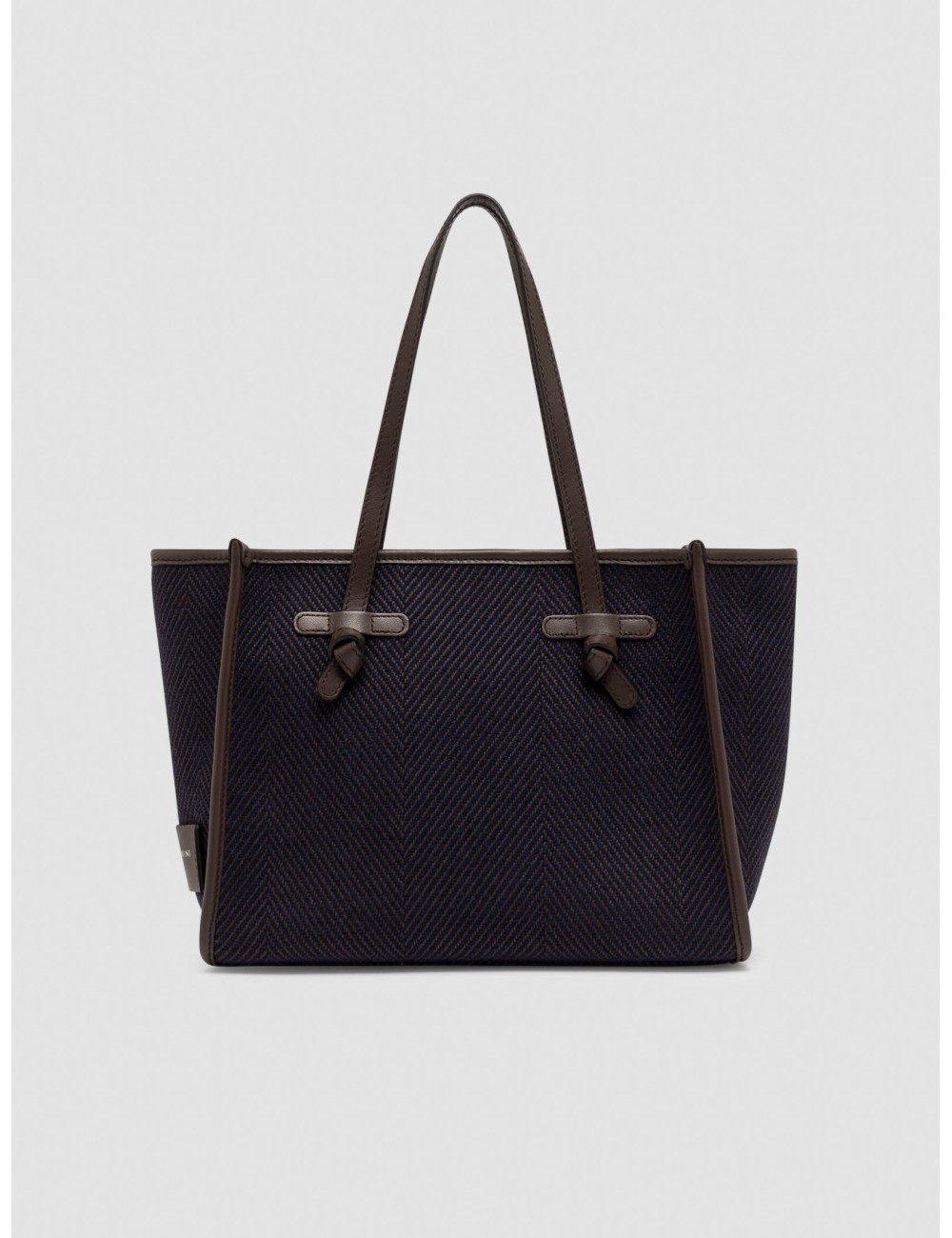 Bolso Marcella de Gianni Chiarini en azul marino vista frontal