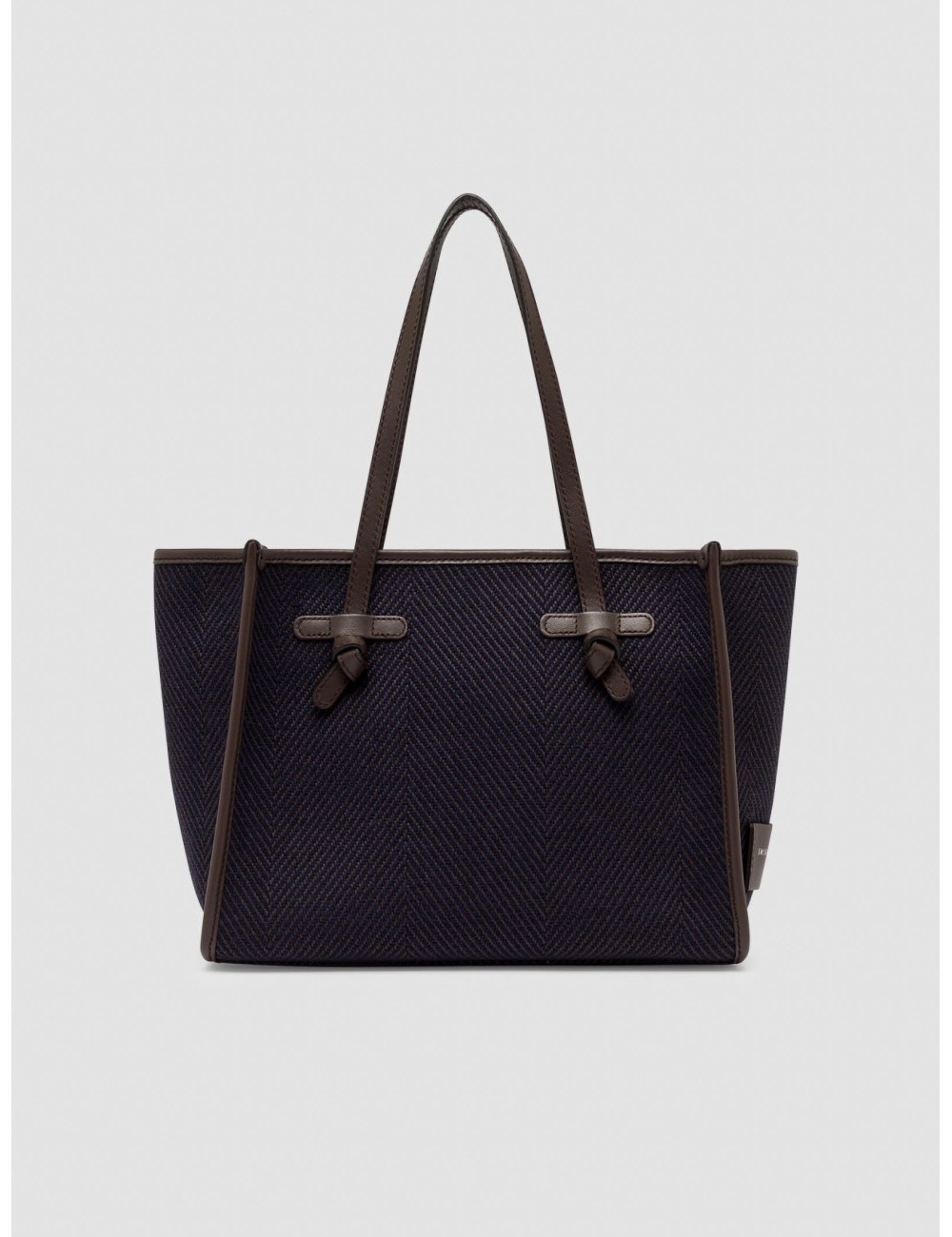 Bolso Marcella de Gianni Chiarini en azul marino vista frontal