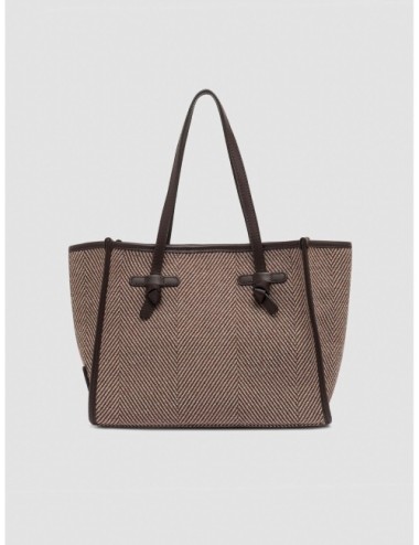 Bolso Marcella de Gianni Chiarini en marrón daino vista frontal