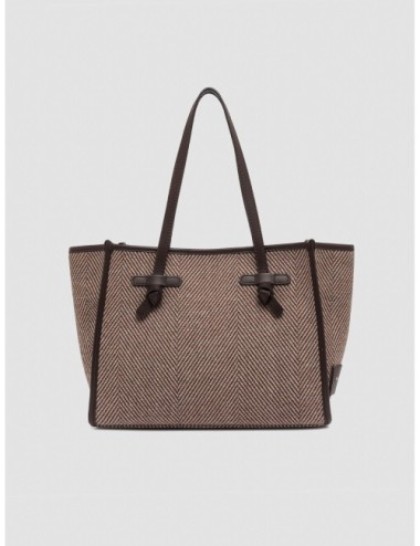 Bolso Marcella de Gianni Chiarini en marrón daino vista posterior
