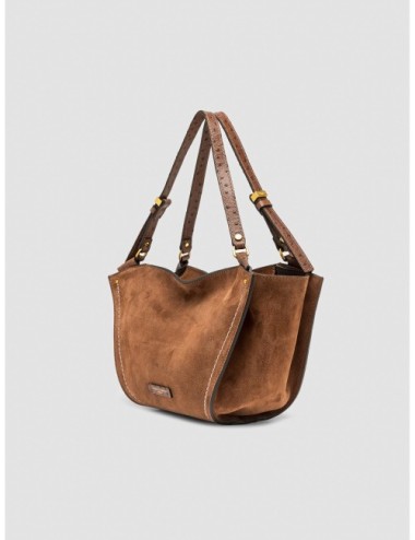 Bolso Bloom de Gianni Chiarini en coñac vista en tres cuartos