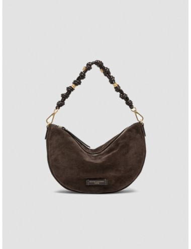 Bolso Cleo de Gianni Chiarini en moka vista frontal