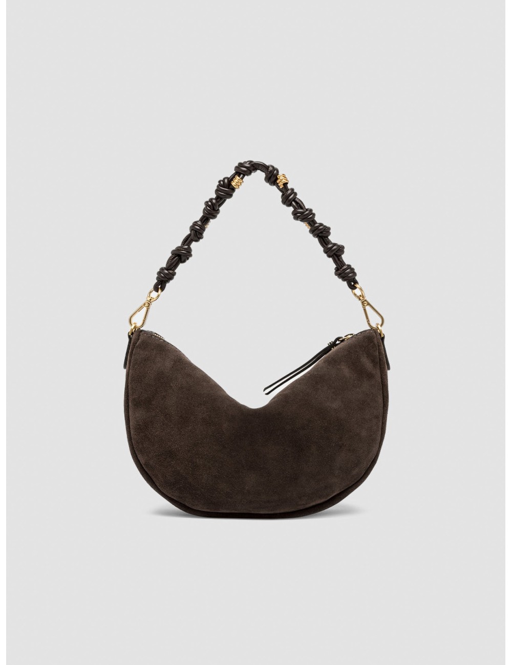 Bolso Cleo de Gianni Chiarini en moka vista frontal