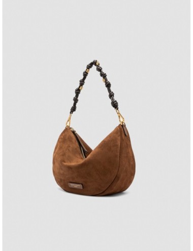 Bolso Cleo de Gianni Chiarini en coñac vista en tres cuartos
