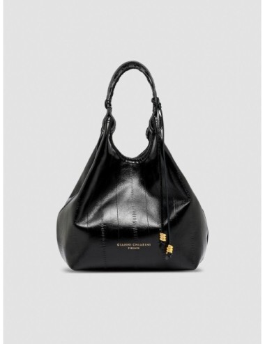 Bolso Dua de Gianni Chiarini en negro vista frontal