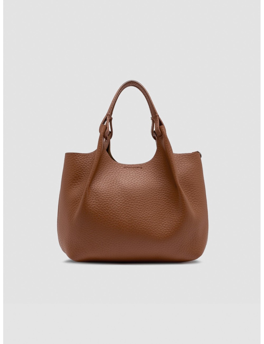 Bolso Dua de Gianni Chiarini en marrón nogal vista frontal