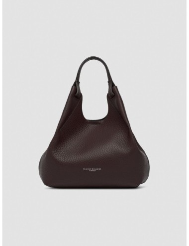 Bolso Dua de Gianni Chiarini en marrón espresso vista frontal