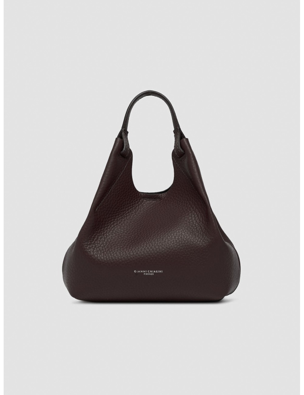 Bolso Dua de Gianni Chiarini en marrón espresso vista frontal