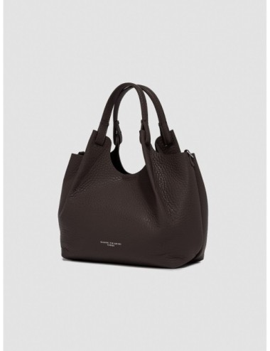 Bolso Dua de Gianni Chiarini en marrón espresso vista en tres cuartos
