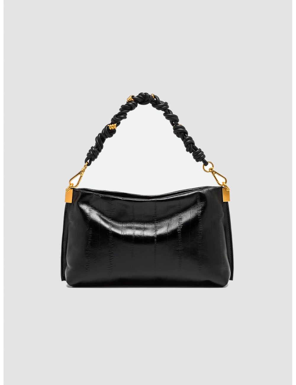 Bolso Fanny de Gianni Chiarini en negro vista frontal