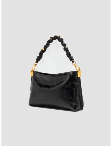 Bolso Fanny de Gianni Chiarini en negro vista en tres cuartos