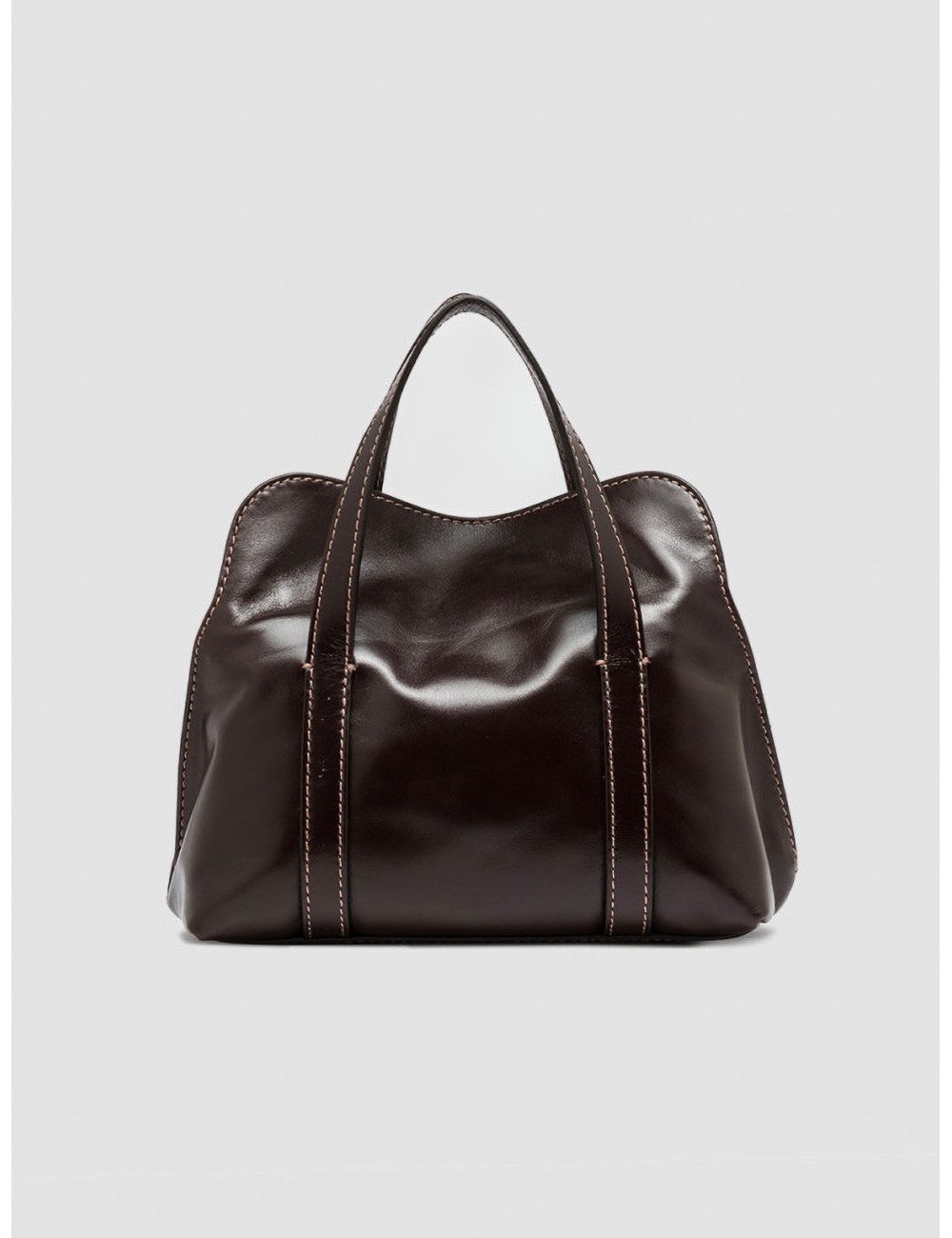Bolso Marghe de Gianni Chiarini en marrón espresso vista frontal