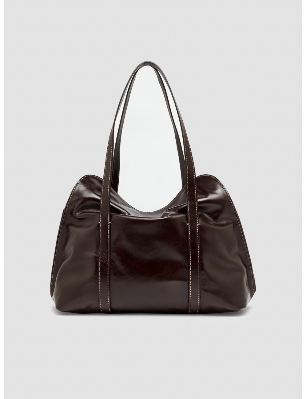 Bolso Marghe de Gianni Chiarini en marrón espresso vista frontal