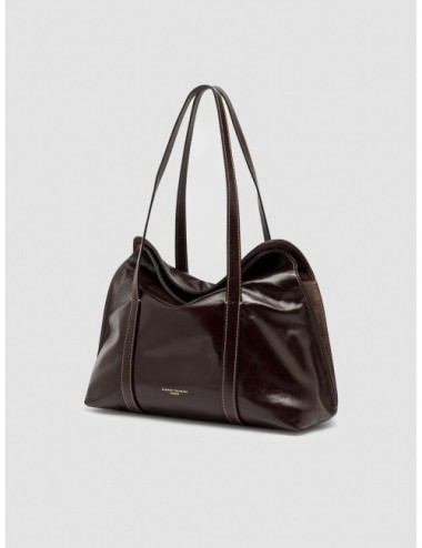 Bolso Marghe de Gianni Chiarini en marrón espresso vista en tres cuartos