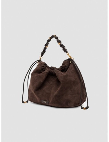 Bolso Morgana de Gianni Chiarini en moka vista en tres cuartos