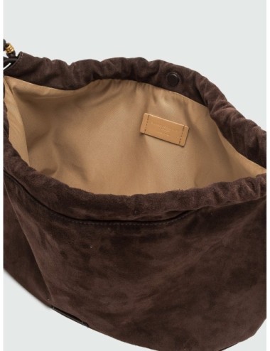 Bolso Morgana de Gianni Chiarini en moka detalle del diseño