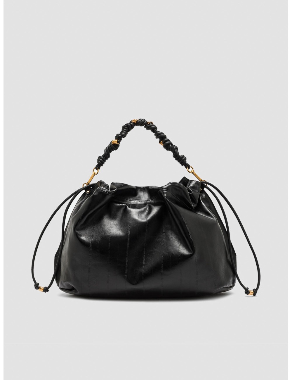 Bolso Morgana de Gianni Chiarini en negro vista frontal