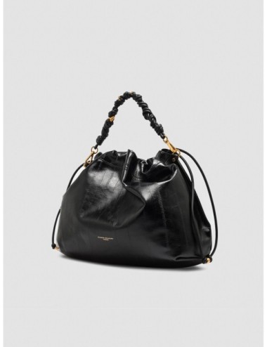 Bolso Morgana de Gianni Chiarini en negro vista en tres cuartos