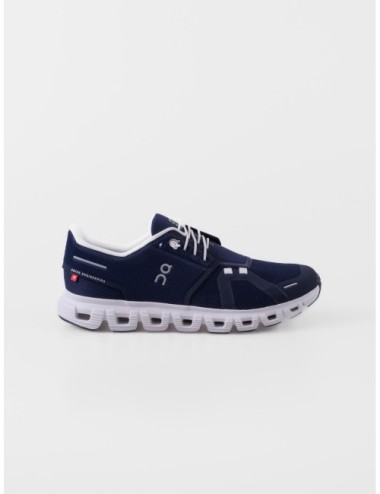 Zapatillas ON RUNNING Cloud 6 en azul marino y blanco