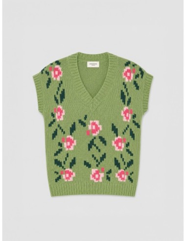 Chaleco Alamaro de Weekend Max Mara en verde con motivo floral