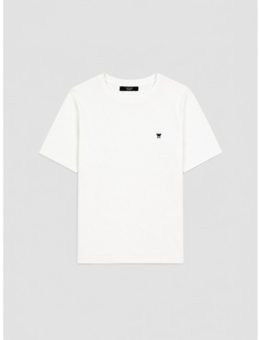Camiseta WKDVENACO de MCM Studio Munich en algodón blanco con emblema en el pecho