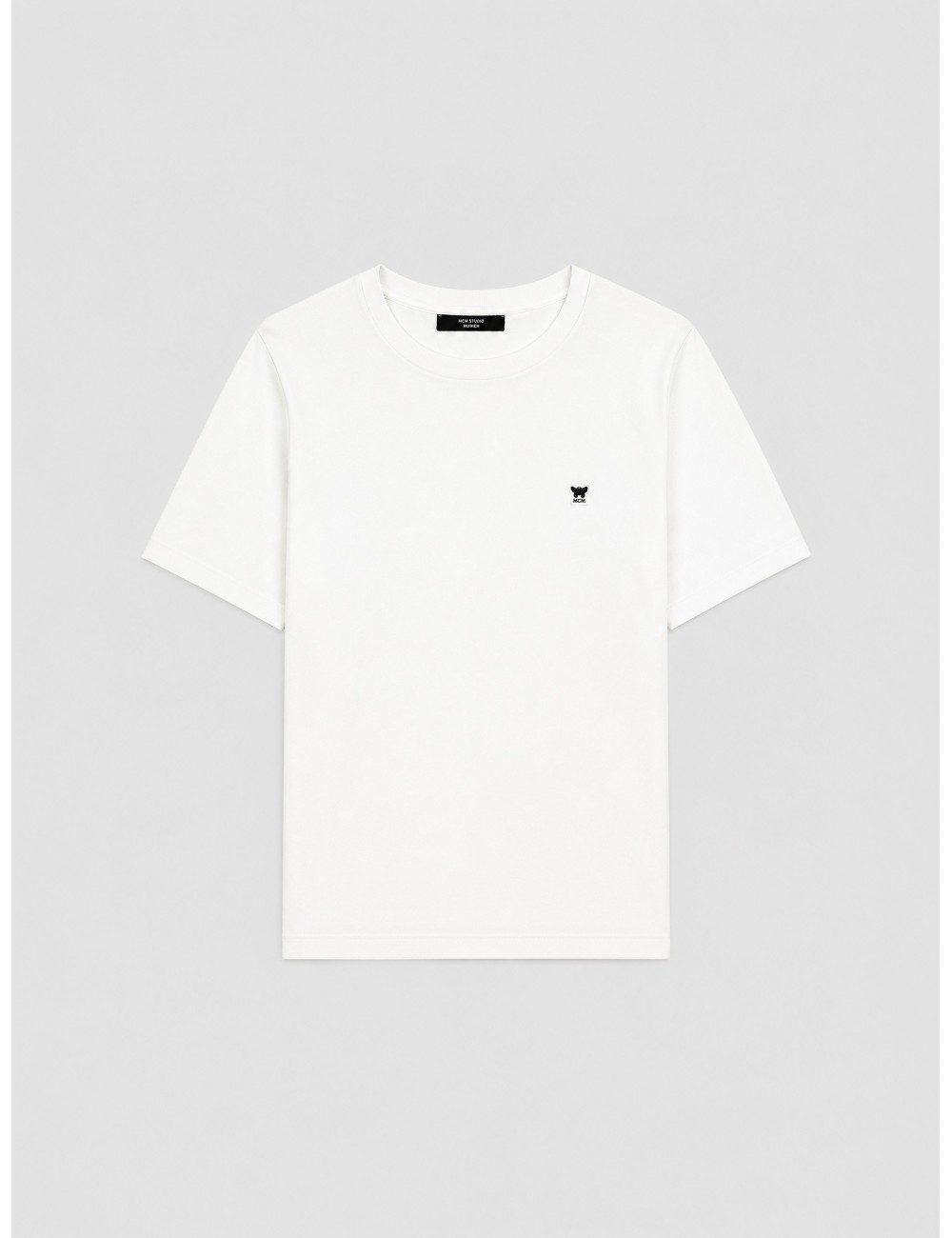 Camiseta WKDVENACO de MCM Studio Munich en algodón blanco con emblema en el pecho