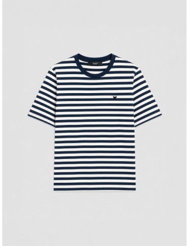 Camiseta WKDVENACO de MCM Studio Munich con rayas azul marino y blancas