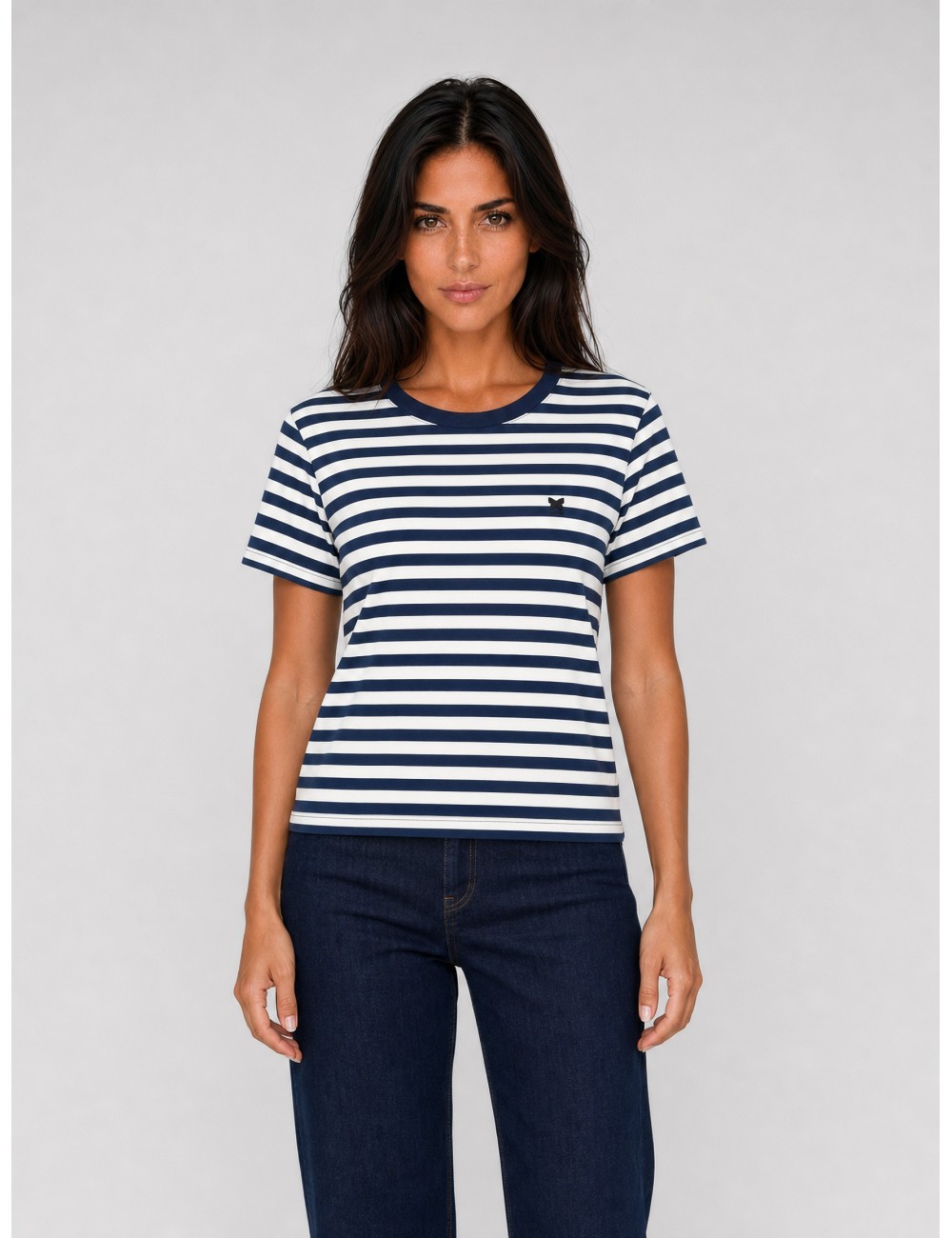 Camiseta WKDVENACO de MCM Studio Munich con rayas azul marino y blancas