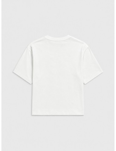 Camiseta Sala de Weekend Max Mara en blanco con paisaje estampado